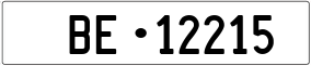 Trailer License Plate